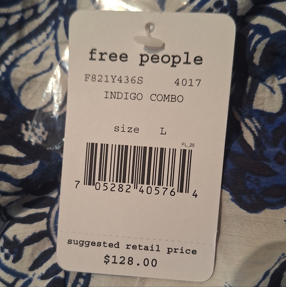 Free People Indigo Combo Dress - Picture 3 of 6